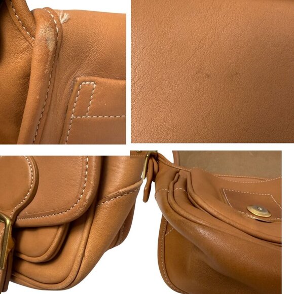 COACH Legacy Field Tan Handbag Leather Shoulder Messenger Crossbody Bag 9128 - Picture 9 of 16